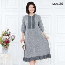엄마옷 모슬린 린넨 생활한복 원피스 KD104094마담 미시옷 중년여성의류 빅사이즈 할머니옷 50대 60대여성옷