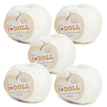 [니뜨] 아이돌 뜨개실(45g)x5볼, 1_크림