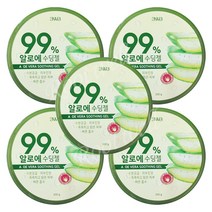 알로에 수딩젤(300g) - 알로에베라잎즙 99% 함유, 5개