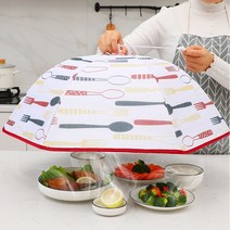 편리한 원 터치 밥 보자기 밥상 덮개 푸드커버 보온밥상보 음식 덮개 미디어나무, 보온밥상보_레드