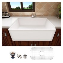 MEJE 76.5x50.7x25.5 cm 농사 주방 싱크 세라믹 가정용 필터와 물 절단 바구니