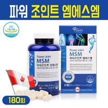 MSM 파워 조인트 엠에스엠 글루코사민 초록잎홍합 상어연골 무릎 연골 영양제 녹색홍합 그린머슬 손목 어깨 관절 건강기능식품, 관절 MSM 파워 조인트 엠에스엠 180회, 1개