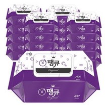 Original 땡큐 물티슈 100매(캡형) 20팩, Original 땡큐 물티슈 100매(캡