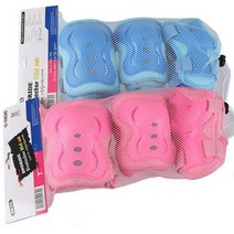 유아 보호 장비 S M 손목 손바닥 팔꿈치 무릎 아동 어린이 자전거 롱보드 인라인 킥보드 보호대, 헬멧, 블랙스카이