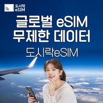 글로벌 eSIM 데이터 무제한 143개국 독일 스페인 유심 아이폰e심 도시락eSIM, 글로벌143개국 500MB/일제공, 10일