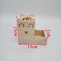 애완동물 쿠션 애완 동물 햄스터 하우스 DIY 나무 거빌 은신처 다리 스윙 및 친칠라 시소 스포츠 운동 장난감 세트 케이지 액세서리, 16T