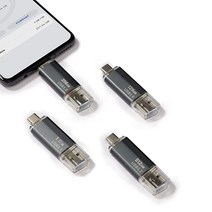 컨피마켓 512GB USB 3.2 솔리드 스테이트 플래시 드라이브 타입 C 2-in-1 듀얼 인터페이스 초고속 전송 쓰기/읽기 450MB/s 512G 512 G OTG 썸 금속 메