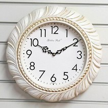GB7063 무소음 민들레 벽시계 빈티지 아이보리 한국, 단품