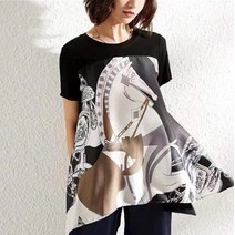 슬릿 블라우스 A라인 블라우스