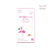 모비타 마미 철분 츄어블 임산부 여성 빈혈 변비없는 철분제, 500mg X 60정