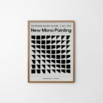 그래픽 감각적인 모던아트 액자 소형 드로잉 카페, 샴페인골드 40x50cm