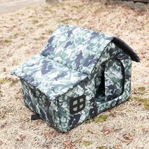 길냥이급식소 길고양이겨울집 방수 보온 고양이야외하우스, 그린