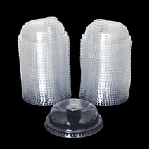 1+1 빨대없이 사용하는 테이크아웃컵용 뚜껑 50P 돔형, 1+1)2개