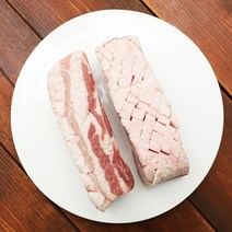 오븐구이용 칼집 통삼겹살 1kg(500g 2팩) 돼지고기 구이 지방과고기비율 좋은 삼겹살