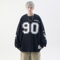 오버핏 아이스하키복 티 훈련 힙합 티셔츠 하키 져지