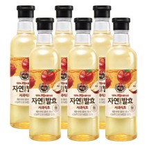 백설 자연발효 사과식초, 500ml, 6개
