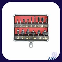 트리머날세트SM TB615 15PCS 트리머날셋트 트리머날 전동트리머공구 6MM비트날