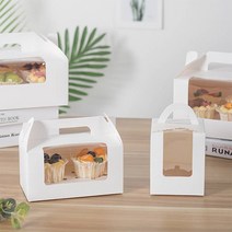 레드캣 1구 2구 머핀상자 컵케이크 투명창 포장 박스 상자, 1구 골드
