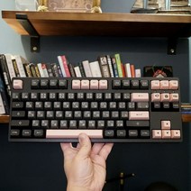 AKKO키캡 PBT 기계식 ASA 키캡 세트 197 158 225, AKKO ASA PBT 키캡, BlackPink 블랙 핑크 일본 ASA 158 키, 기계식키보드