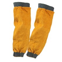 용접 도구 헬멧 용접기 장갑 보호 소 가죽 숏 전기 앞치마 방오 오일 및 내산성, 2pcs 용접기 슬리브