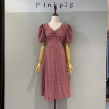 [핑크피그] DB_ 체크 캔디셔링 원피스 (PPA2OPS2182)