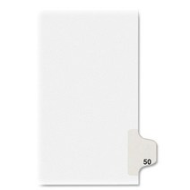 Avery Individual Legal Exhibit Dividers Allstate Style 50 Side Tab 8.5 x 11 inches Pack of 25 (, 1