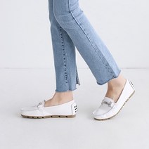 230-260mm 여성 발편한 천연 소가죽 빅사이즈 로퍼 단화 슈즈 신발 4컬러