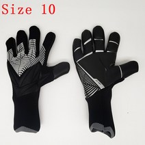 두꺼운 키퍼장갑 손목보호 골키퍼장갑 축구 용품 2023 라텍스 골키퍼 장갑 전문 보호 성인 키즈, black gray size 10