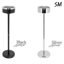 SM 스탠드 재떨이 2종 블랙 실버 야외 업소 옥상 흡연실 흡연구역 조립식 재털이, 1개
