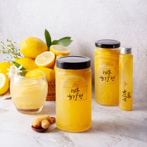 수제청 과일청 레몬생강차 생강청효능 레몬생강청 레몬청만들기 에이드청 생강청, 300g