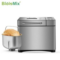 제빵발효기 가정용발효기 반죽 식빵 조립식 베이킹 도우 업소용 Biolomix-스테인레스 스틸 1KG 19-in-1 자동 빵 제조기 650W 프로그래밍 가능한 기계 3 개 덩어리 크, [03] AU