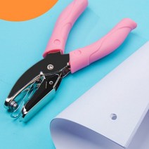 DM PKFARM 사무용 페이퍼홀 펀칭기 휴대용 1구 핸디 펀칭기, 1개, 스텐6mm