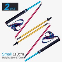 등산지팡이 AONIJIE E4201 E4206 경량 접이식 퀵 록 폴 하이킹 트레일 러닝 워킹 스틱 CarbonFiber, [01] 2개 110cm Rainbow
