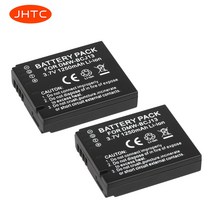 파나소닉 Lumix DMW-BCJ13 LX5GK LX5W LX7 LX7GK 용 1250mAh BP-DC10 BCJ13 DMC-LX5 풀 디코딩 배터리, 02 3PCS Battery, 3개