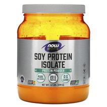 NOWFoods 웨잇트 근육 건강 관리 분리 대두 프로틴 무맛 Soy Protein Isolate 544g 1팩