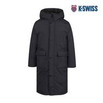 케이스위스 남성 파이핑 롱다운자켓 4219JD418 BK