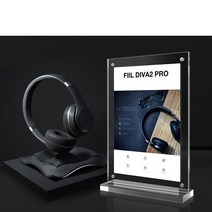 투명 아크릴 디스플레이 A4 자석 스탠드 알림판, A4사이즈-가로형