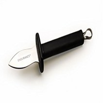 RSVP Endurance Oyster Knife with 18/8 Stainless Steel Blade and Santoprene Handle, 1