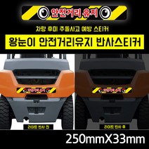 프리스타일 왕눈이 안전거리유지 반사 프린팅 스티커 1P(250mmX33mm/로고타입선택) 왕눈 착한눈 화난눈 왕크눈 왕눈이안전반사스티커 화물차반사스티커, 반사원단/250mmX33mm, 1-왕눈, 1개