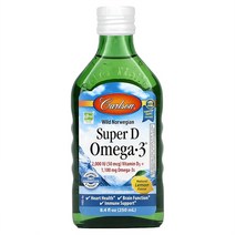 칼슨랩스 노르웨이 슈퍼 D 오메가-3 레몬맛 액상형 250 ml 1병