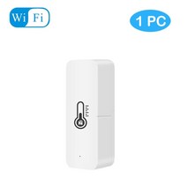 스마트온습도계 온도기록계 Tuya 스마트 와이파이 지그비 온도 및 습도 센서 alexa google 홈용 실내 습도계 컨트롤러 모니터링, 와이파이 1개