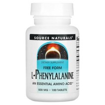 Source Naturals L-페닐알라닌 500 mg 100 타블렛