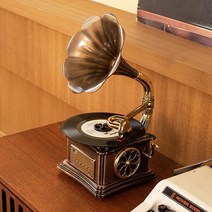 감성 LP플레이어 CD플레이어 휴대용 엘피판 미니, 청동