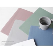 자취생밥상 논슬립 실리콘 1인용식탁보 테이블매트 테이블웨어 개인용 홈파티 손님초대상 원룸 신혼집, 다크블루