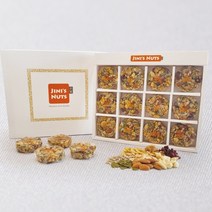 지니너츠12p 견과류바 다이어트간식 수제영양바 답례품 결혼 돌잔치 생일 회사 단체선물세트 효도선물 스티커무료제작 명절선물 연말선물 크리스마스선물 수능합격 졸업