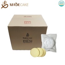 바닐라 미니 케이크 시트 1BOX 케익 수제 만들기 재료 베이킹 체험 실습 카스테라, 105g, 36개