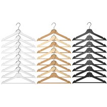 당일배송 이케아 부메랑 원목 나무 옷걸이 1세트 8개입, 네츄럴 원목