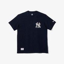 뉴에라 [스타필드하남] MLB 빅 페이즐리 뉴욕 양키스 티셔츠 네이비 / 13546478