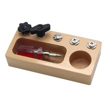 THE WAROOM SHOP 몬테소리 스크류 드라이버 보드 세트-유치원 학습 장난감-교육 장난감, 15x7x3cm, 나무, 나무