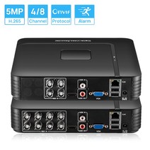 DVR 카메라 하이브리드 디지털 비디오 레코더 홈 보안 시스템 원격 액세스, 1t, au 플러그, 8채널